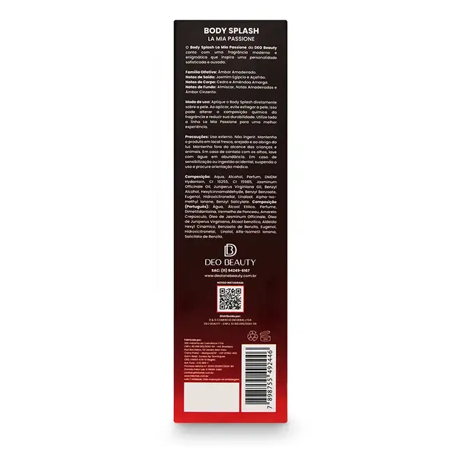 La mia passione (body splash) 200ml