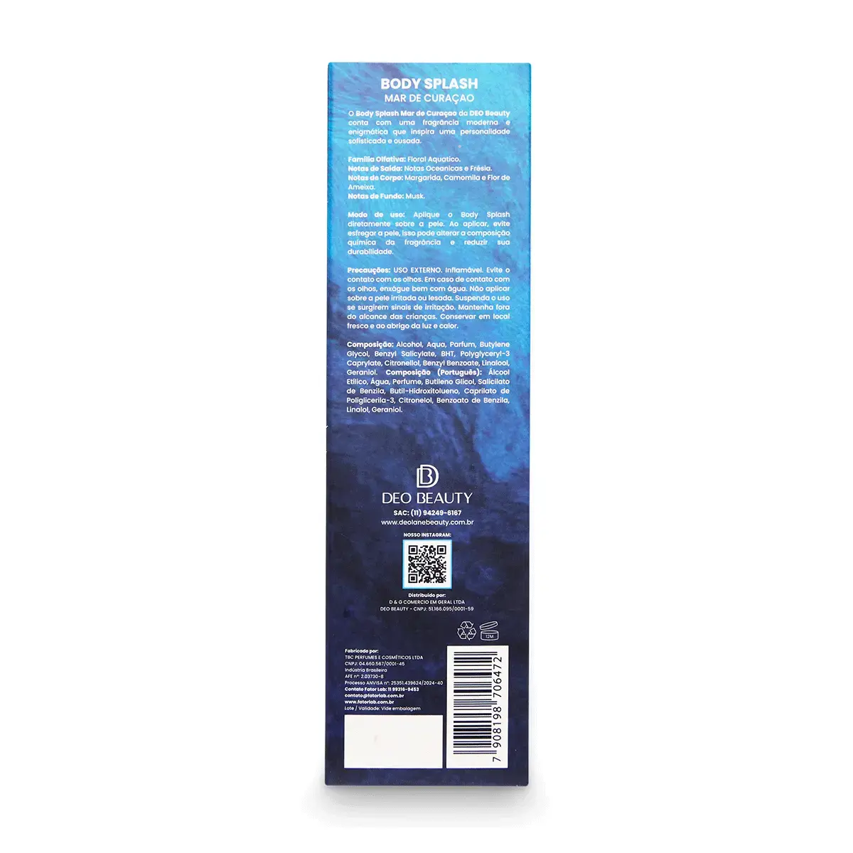 Mar de curaçao (body splash) 200ml