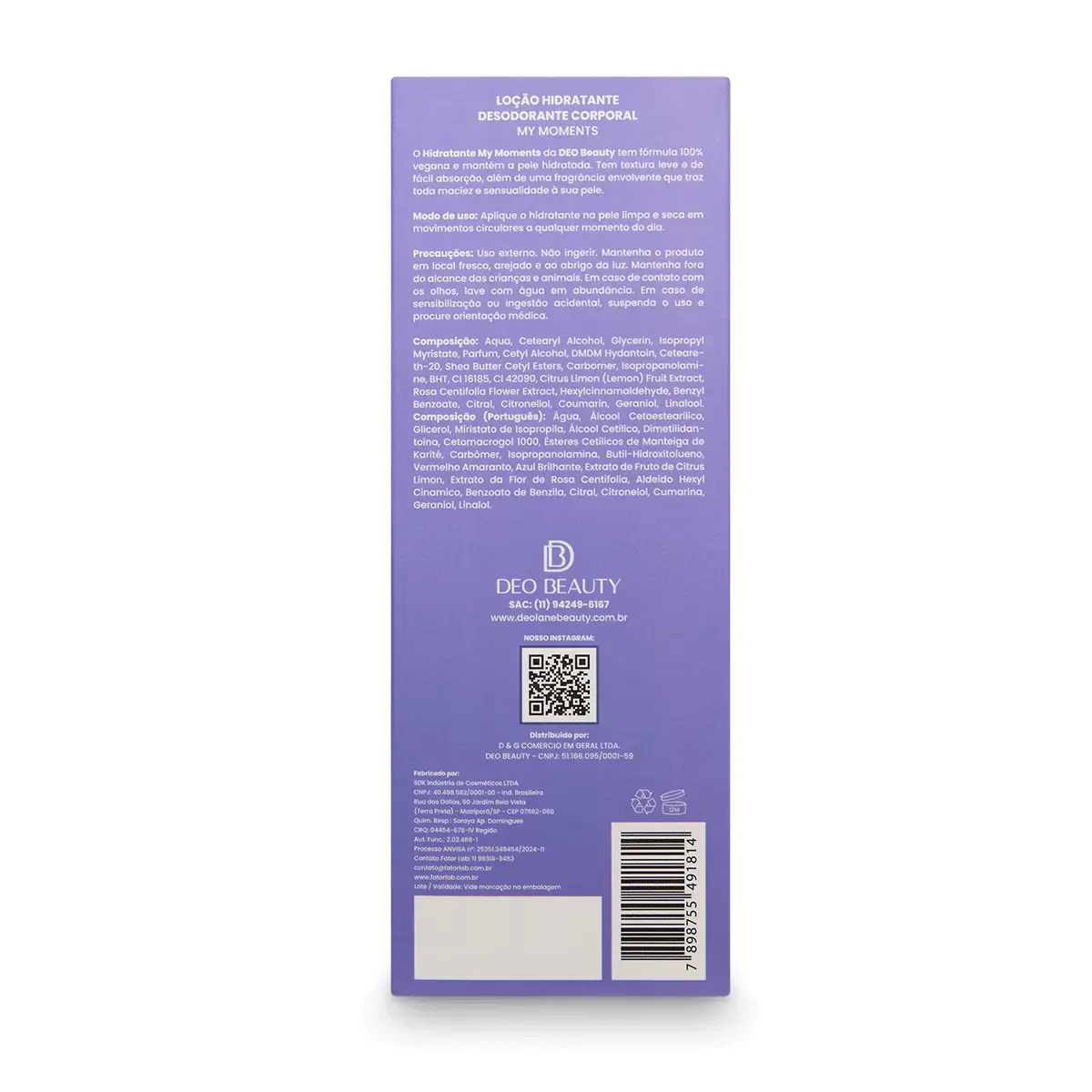 My moments (loção hidratante) 200ml