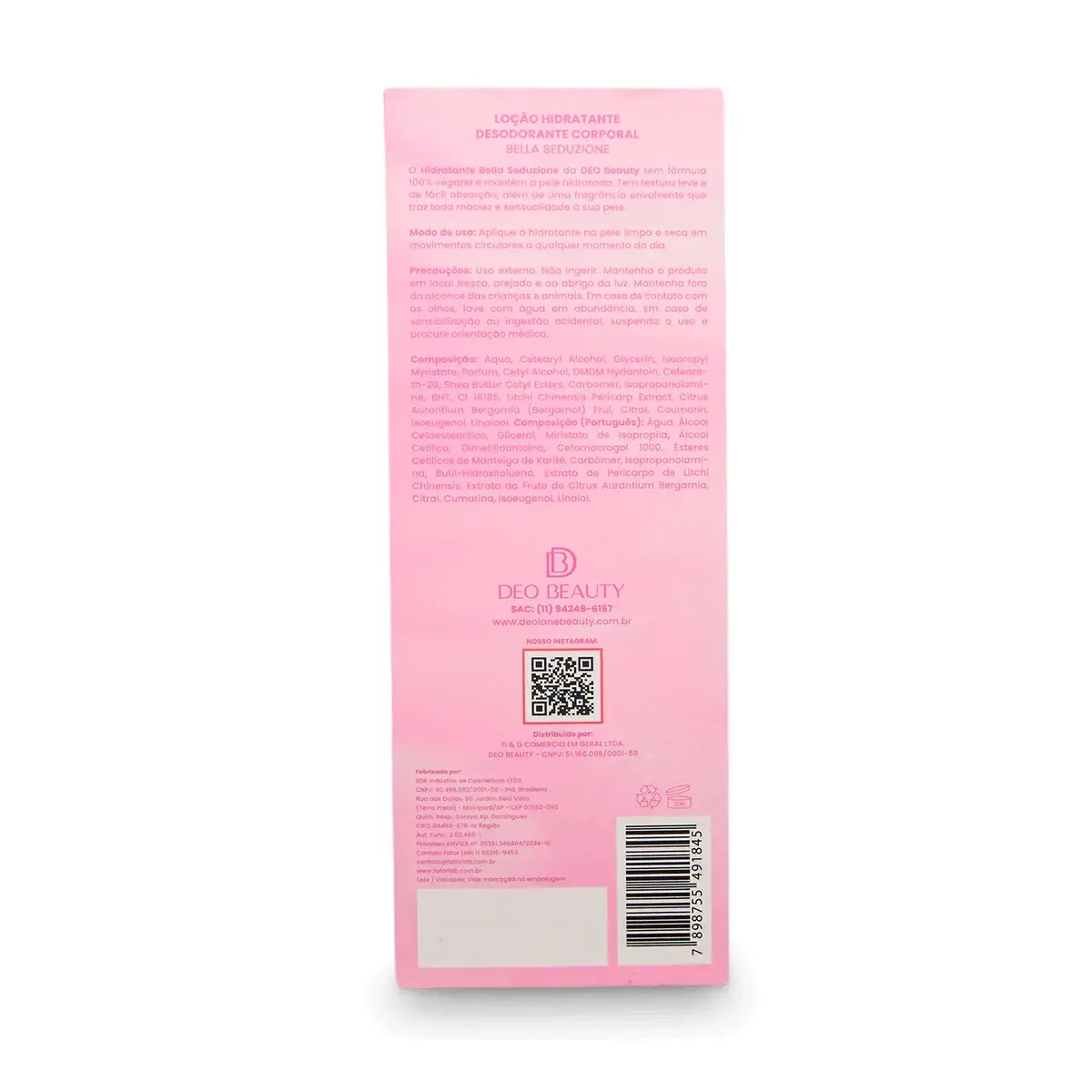 Bella seduzione (loção hidratante) 200ml