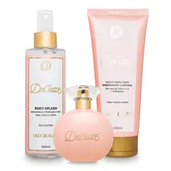 Kit completo del'luxe - (perfume 100 ml + hidratante 200 ml + body splash 200 ml)
