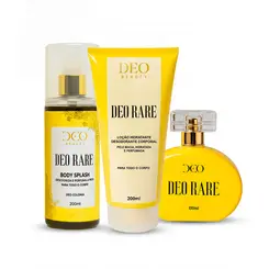 Kit completo deo rare - (perfume 100 ml + hidratante 200 ml + body splash 200 ml)