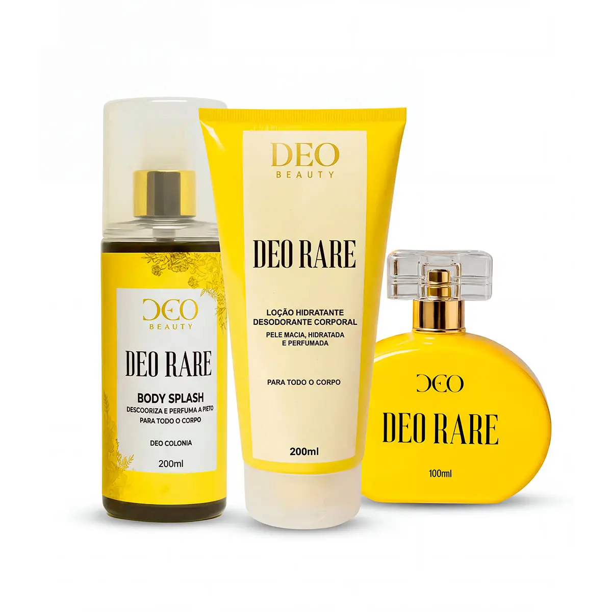 Kit completo deo rare - (perfume 100 ml + hidratante 200 ml + body splash 200 ml)
