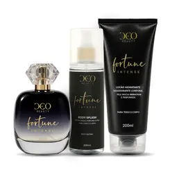 Kit completo fortune intense - (perfume 100 ml + hidratante 200 ml + body splash 200 ml)