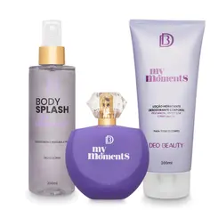 Kit completo my moments - (perfume 100 ml + hidratante 200 ml + body splash 200 ml)
