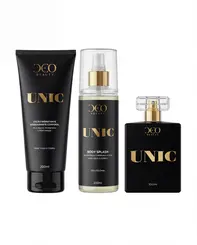 Kit completo unic - (perfume 100 ml + hidratante 200 ml + body splash 200 ml)