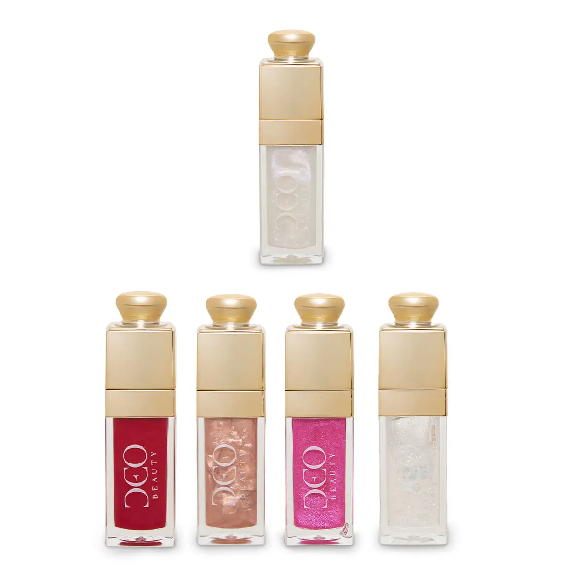 Kit completo 4 gloss intense + 1 lip oil